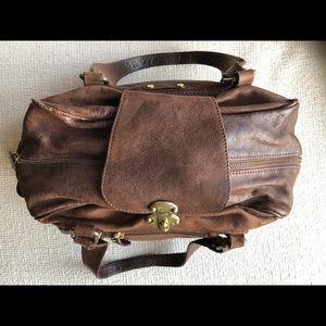 Beautiful brown leather purse by Abaco Paris.